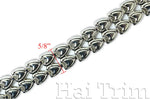 5/8" Twin Heart Pendant Chain, CH-018