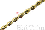 1/4" Metal Oval Flatback Bead Chain, CH-024