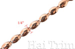 1/4" Metal Oval Flatback Bead Chain, CH-024