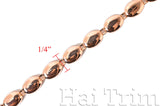 1/4" Metal Oval Flatback Bead Chain, CH-024