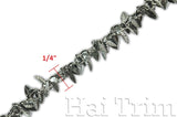 1/4" Textured Leaf Pendant Chain, CH-029