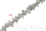 1/4" Textured Leaf Pendant Chain, CH-029