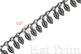 1/2" Dangling Leaf Pendant Chain, CH-031