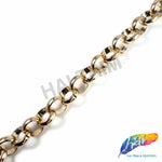 7/8" Light Rose Gold Round Rolo Plastic Chain, CH-125