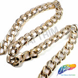 1 1/8" Light Rose Gold Curb Plastic Chain, CH-126