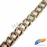 1 1/8" Light Rose Gold Curb Plastic Chain, CH-126