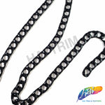 5/8" Black Rectangular Curb Plastic Chain, CH-130