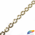 3/8" Curved Rectangle Metal Chain, CH-132