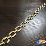 3/8" Curved Rectangle Metal Chain, CH-132
