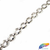 3/8" Curved Rectangle Metal Chain, CH-132