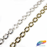3/8" Curved Rectangle Metal Chain, CH-132