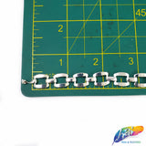 3/8" Curved Rectangle Metal Chain, CH-132