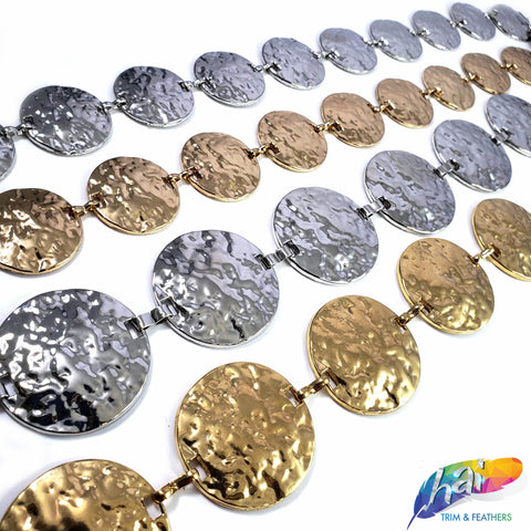 Textured Disc Metal Chain, CH-134