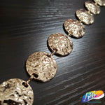Textured Disc Metal Chain, CH-134