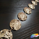 Textured Disc Metal Chain, CH-134
