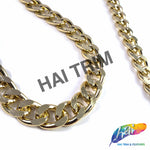 1/2" Gold Cuban Link Chain, CH-135