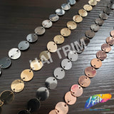 3/8" Metal Sequin Chain Trim, CH-136