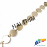 5/8" Gold Metal Sequin Chain Trim, CH-137