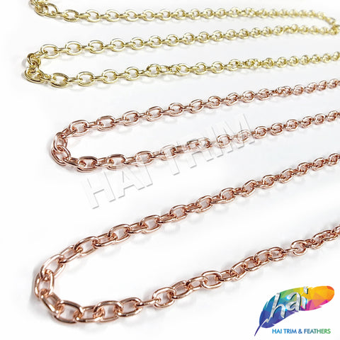 1/8" Oval Rolo Metal Chain, CH-138
