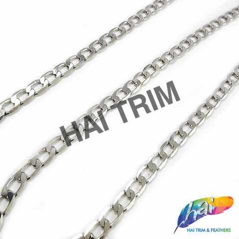 1/4" Silver Curb Metal Chain, CH-139