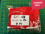 CLOSEOUT! 30 yards Red Eyelash Lace , COT-288