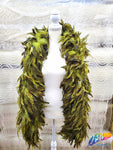 Chinchilla Saddle Feather Boa (2 yards)