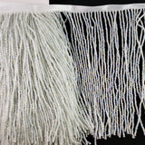 4" Beaded Fringe with 2-3mm Bugle Beads, FR-012