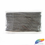 CLOSEOUT! 10 yards of 2-Row 3/8" Black Diamond Rhinestone Banding on Gel Backing (Iron On)
