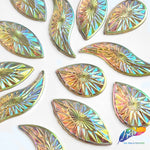 Clear AB Sunray Faceted Resin Stones