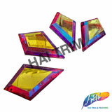 29x48mm Diamond Color AB Resin Stones (4 pieces)