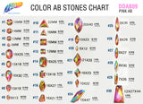 Pink AB Resin Stones, DDAB09