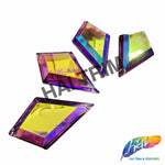 29x48mm Diamond Color AB Resin Stones (4 pieces)