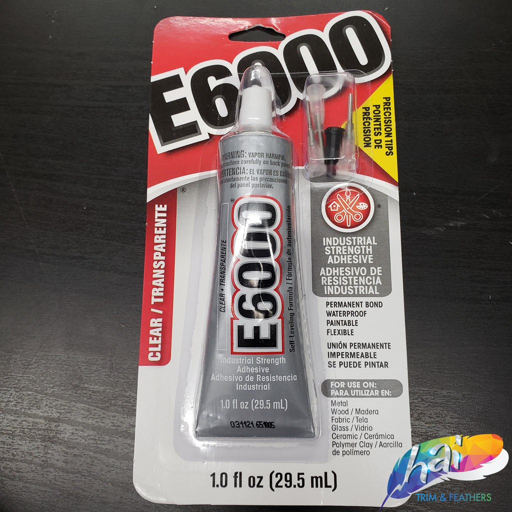 E6000 Precision Tips Adhesive Glue, 1.0 FL OZ (29.5 mL) – Hai Trim &  Feathers