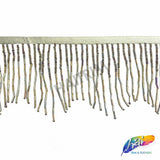 3 3/4" Variegated Beaded Fringe with Bugle & Seed Beads, FR-008