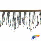3 3/4" Variegated Beaded Fringe with Bugle & Seed Beads, FR-008