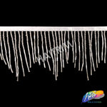 3 3/4" Variegated Beaded Fringe with Bugle & Seed Beads, FR-008