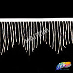 3 3/4" Variegated Beaded Fringe with Bugle & Seed Beads, FR-008