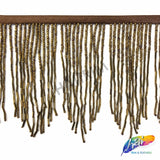5 1/4" Variegated Beaded Fringe with Bugle and Seed Beads, FR-018