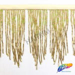 5 1/4" Variegated Beaded Fringe with Bugle and Seed Beads, FR-018
