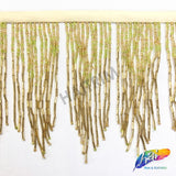 5 1/4" Variegated Beaded Fringe with Bugle and Seed Beads, FR-018