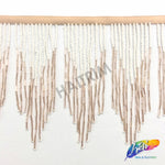 5 1/4" Variegated Beaded Fringe with Bugle and Seed Beads, FR-018
