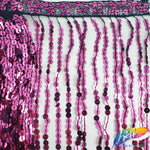 Color Sequins Fringe (6" 12" 16"), SEQ-001