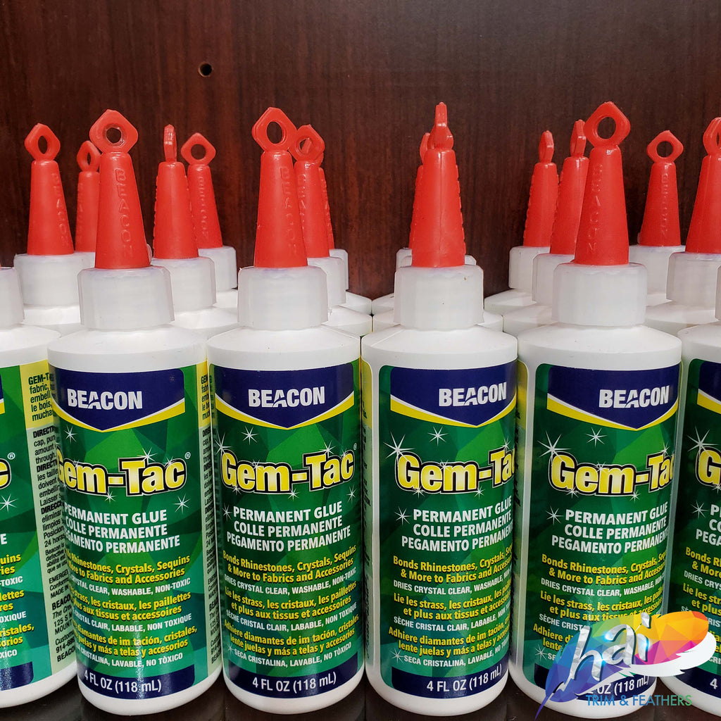 Beacon Gem-Tac Permanent Adhesive, 4-Ounce 4-Ounce (1-Pack)