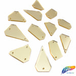 Gold Cut Mirror Stones (Gold-019)