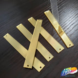 Gold Rectangle Mirror Stones