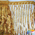 Color AB Sequins Fringe (6" 12" 16"), SEQ-001 AB