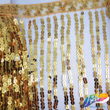 Color Sequins Fringe (6" 12" 16"), SEQ-001