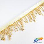 1 3/4" Variegated Beaded Fringe with Bugle & Seed Beads, FR-010