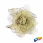 CLOSEOUT! 3D Stiff Organza/Chiffon Flower Brooches (2 pieces)