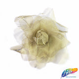 CLOSEOUT! 3D Stiff Organza/Chiffon Flower Brooches (2 pieces)